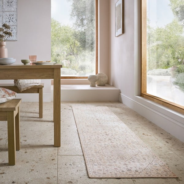 Krem periva staza 60x230 cm Teo Traditional – Flair Rugs-image-1