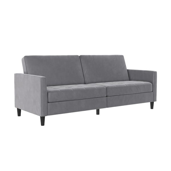 Svijetlo siva baršunasti sofa 207 cm Presley – Støraa-image-2