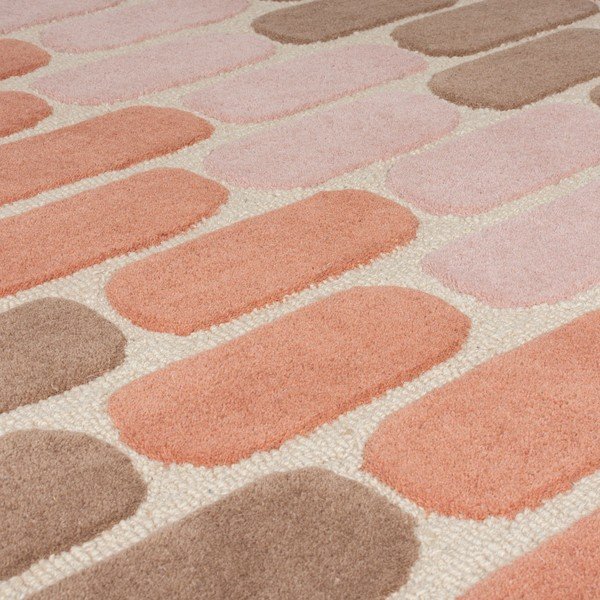 Narančasta vunena staza Flair Rugs Fossil, 60 x 230 cm-image-2