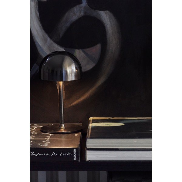 Tamno siva LED stolna lampa s daljinskim upravljačem s metalnim sjenilom (visina 22 cm) Tim – Sirius-image-3