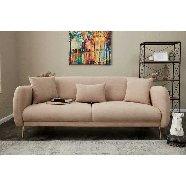 Bež sklopiva sofa 210 cm Simena – Balcab Home-image-3