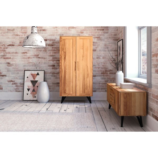 Ormar od bukovog drveta 91x185 cm Golo - The Beds-image-1