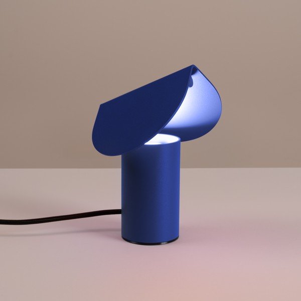 Tamno plava LED stolna lampa aluminijska (visina 15 cm) BISCUIT – Thoro-image-1