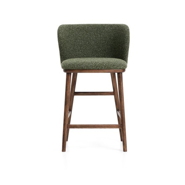 Tamno zelena podstavljena barska stolica (visine sjedala 65 cm) Ciselia – Kave Home-image-4