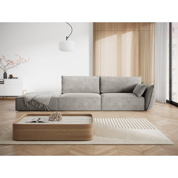 Svijetlo siva ležaljka (s desnim kutom) Vanda – Mazzini Sofas-image-1