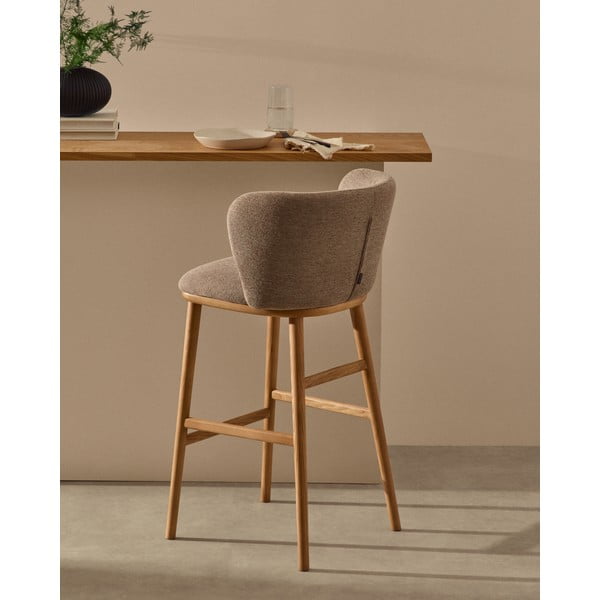 Svjetlo smeđa barska stolica (visine sjedala 75,5 cm) Ciselia – Kave Home-image-1