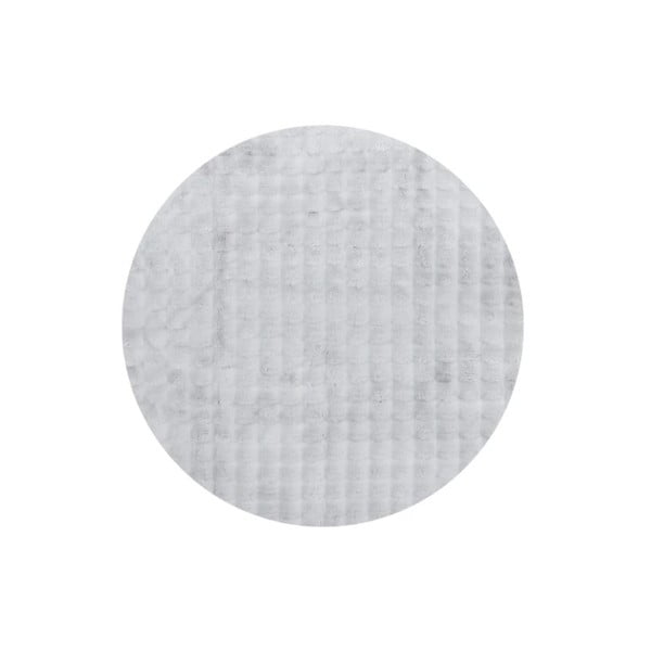 Svijetlo sivi perivi okrugli tepih ø 80 cm Bubble Grey – Mila Home