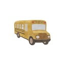 Oker žuti periv/ručno rađen pamučan dječji tepih 90x130 cm School Bus – Lorena Canals