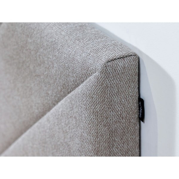 Bež tapecirani bračni krevet s podnicom 160x200 cm Romane – Bobochic Paris-image-4