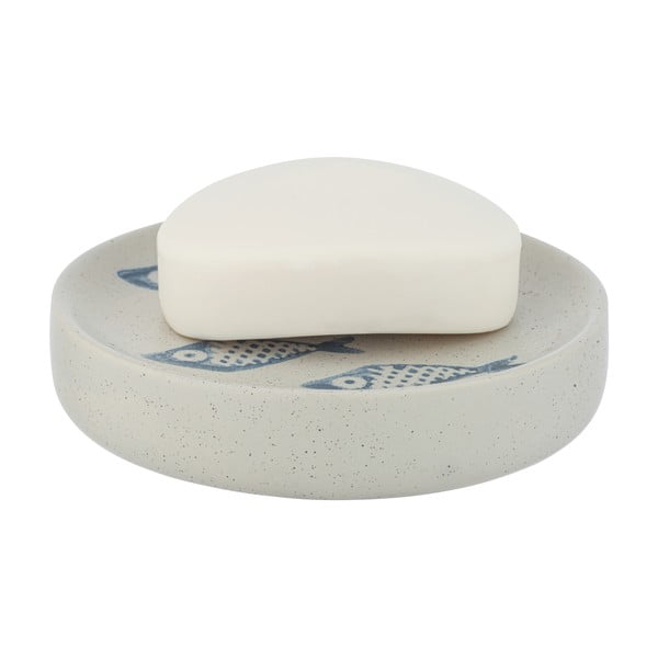 Bijelo-plava keramička posuda za sapun Wenko Aquamarin-image-2