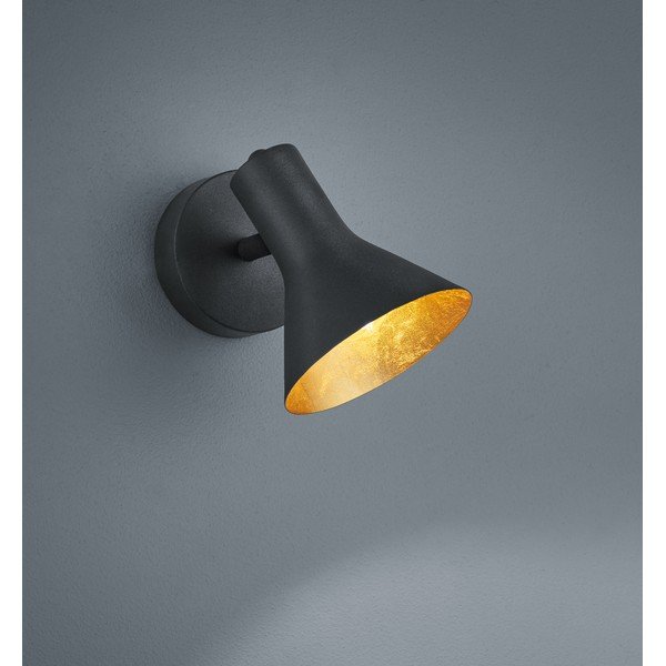 Crna metalna zidna lampa ø 11 cm Nina – Reality-image-1