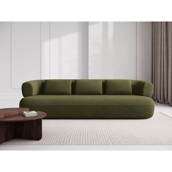Zelena sofa od bouclé tkanine 200 cm Jenny – Micadoni -image-1