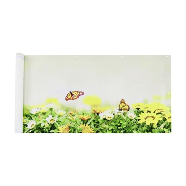 Žuto-zeleni plastičan balkonski zastor 500x85 cm Butterfly – Maximex-image-2
