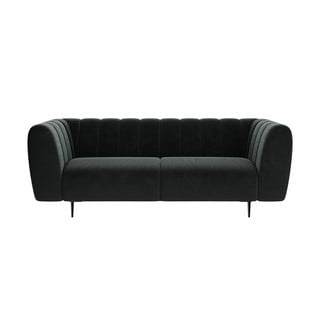 Tamno sivi baršunasti kauč Ghado Shel, 210 cm