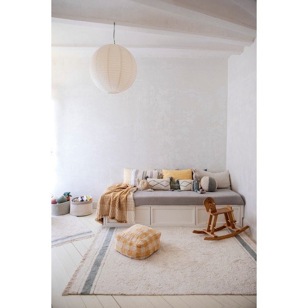 Plavi/krem periv/ručno rađen pamučan tepih 140x200 cm Gastro Vintage Blue – Lorena Canals-image-3