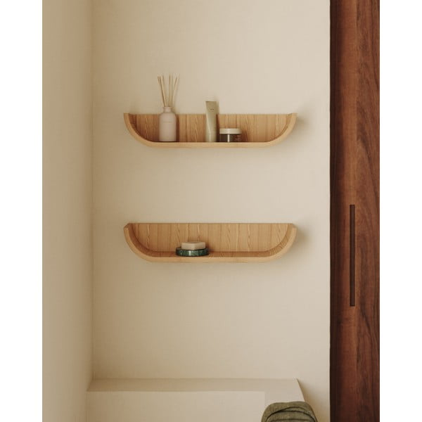 Polica u dekoru jasena u prirodnoj boji 60 cm Salaya – Kave Home-image-1