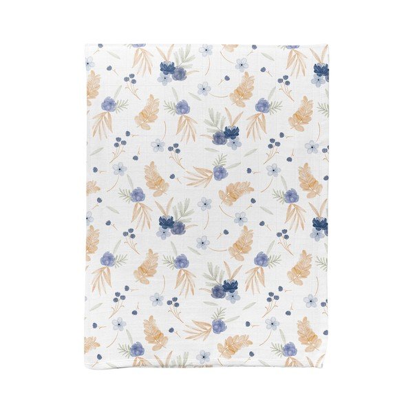 Bijela deka za bebe od muslina 75x100 cm Mina – Mijolnir
