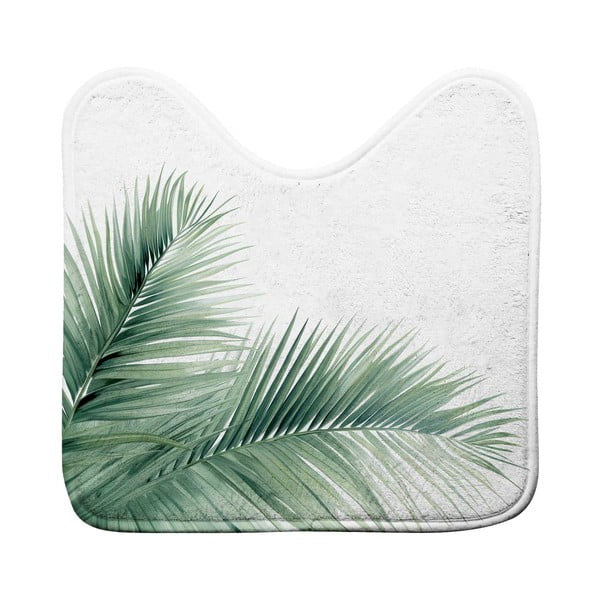 Bijela/zelena kupaonska prostirka za WC 45x45 cm Havane – douceur d'intérieur