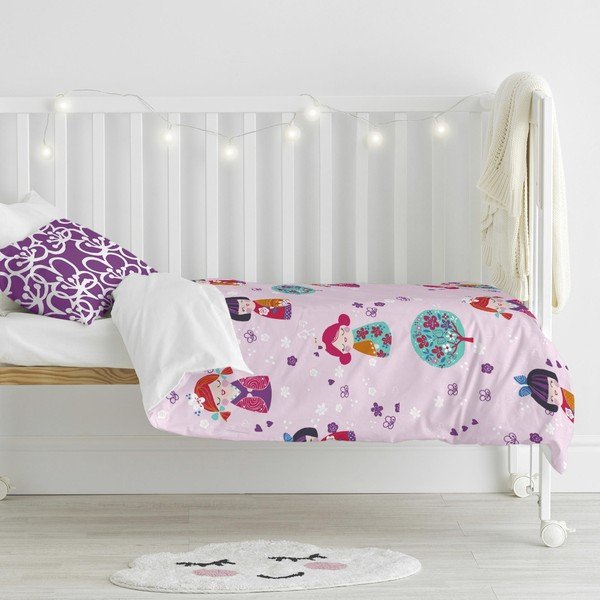 Dječja pamučna posteljina Moshi Moshi Cherry Blossom, 115 x 145 cm-image-1