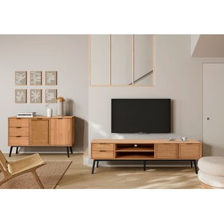 Komoda od masivnog bora 130x80 cm Natasha – Marckeric