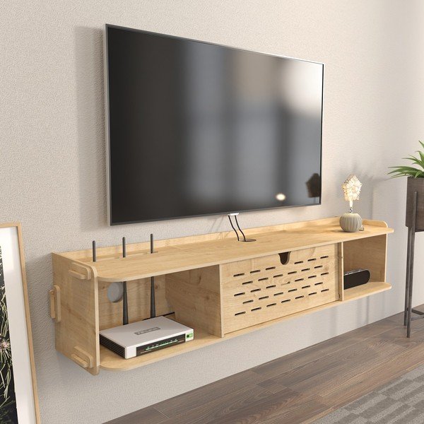 TV stol u dekoru hrasta 116,5x19,5 cm Sima - Kalune Design-image-1