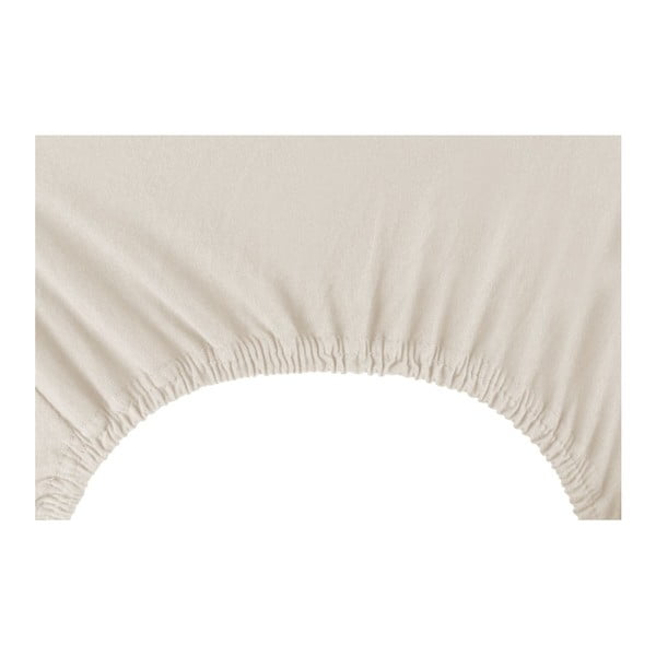 Bež plahta s gumicom DecoKing Nephrite, 140/160 x 200 cm-image-3