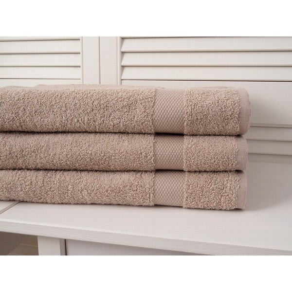 Svjetlo smeđi ručnik od frotira 70x140 cm Adria – B.E.S.-image-1