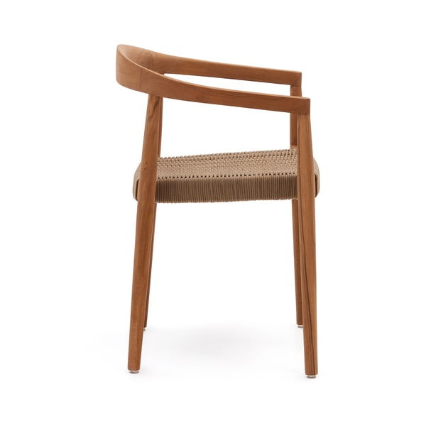 Vrtne stolice u setu 4 kom od masivnog drveta u prirodnoj boji Ydalia – Kave Home-image-2