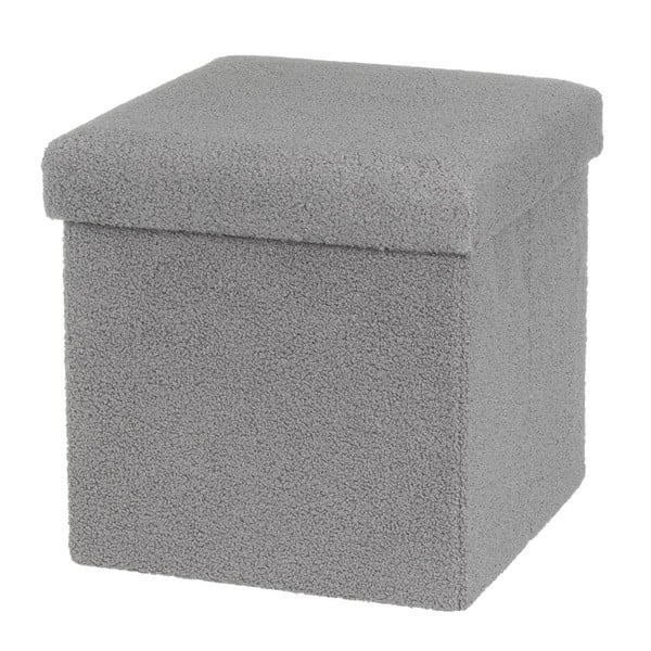 Sivi tabure od bouclé tkanine Folding – Casa Selección