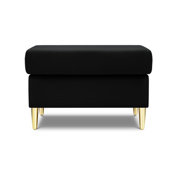 Crni baršunast tabure Kyoto – Cosmopolitan Design-image-1