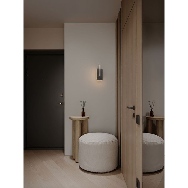 Svijetlo siva metalna LED zidna lampa s mogućnosti zatamnjivanja Totem – Nova Luce-image-2