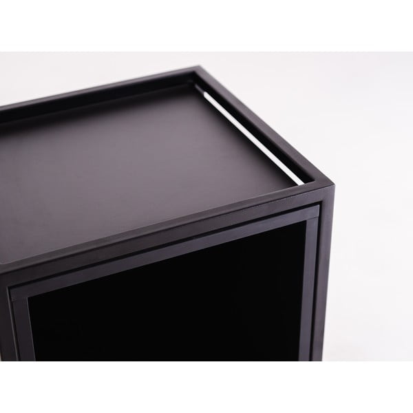 Crna polica za knjige 45x102 cm Skap - CustomForm-image-4