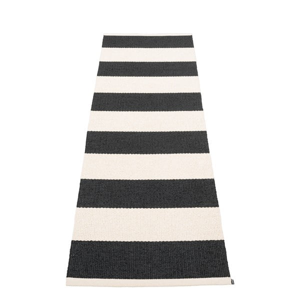 Crno-bijela unutarnja i vanjska staza 70x225 cm Bob Black Vanilla – Pappelina