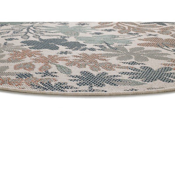 Bež-zeleni vanjski tepih Universal Floral, ø 115 cm-image-2