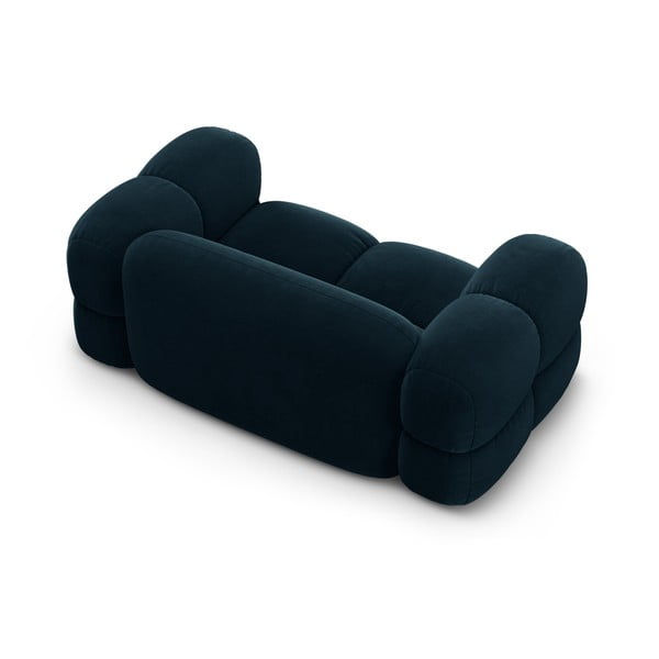 Tamno plava baršunasti sofa 180 cm Loretto – Cosmopolitan Design-image-4