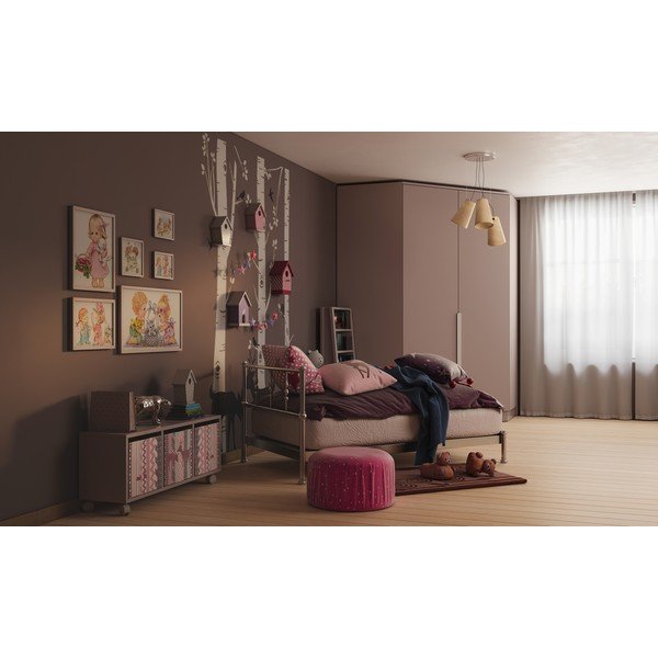 Krem viseća svjetiljka ø 46 cm Kasel – GTV-image-2