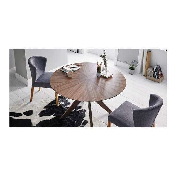 Blagovaonski stol od orahovog drveta sømcasa Carmel, ⌀ 120 cm-image-1