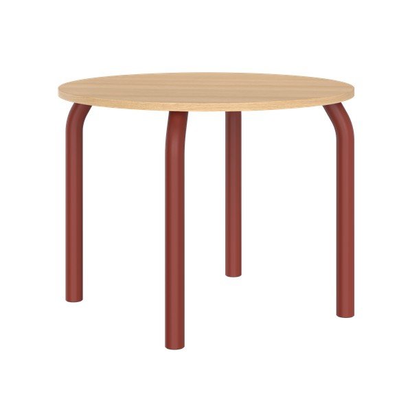 Okrugao blagovaonski stol s pločom stola u dekoru hrasta ø 100 cm Meko – noo.ma