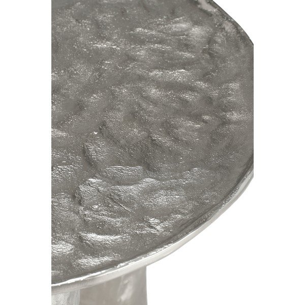 Okrugao stolić za kavu aluminijski u srebrnoj boji ø 60 cm Art – Ellos Home-image-3