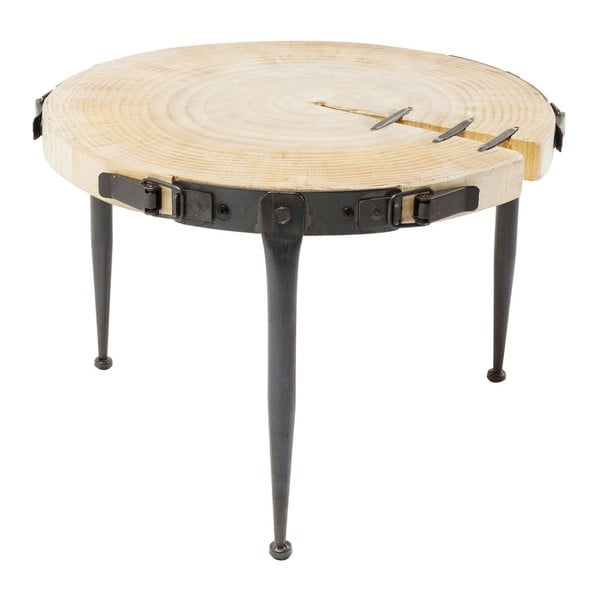 Kare Design Bosco pomoćni stol od borovine, Ø 35 cm