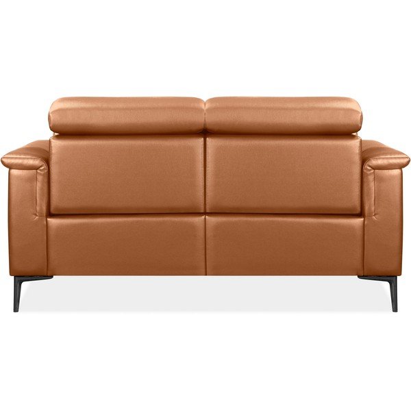 Smeđa sofa od imitacije kože 160 cm Lund – Støraa-image-3
