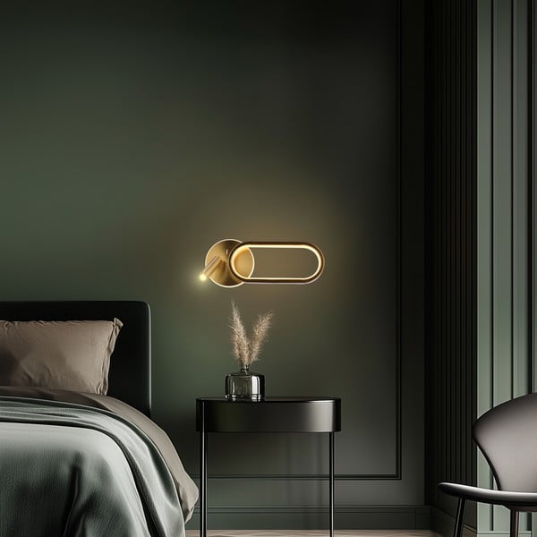 LED zidna lampa u zlatnoj boji Monet – Candellux Lighting-image-3