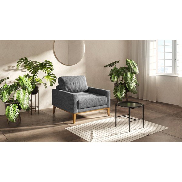 Svijetlo siva fotelja MESONICA Musso-image-1