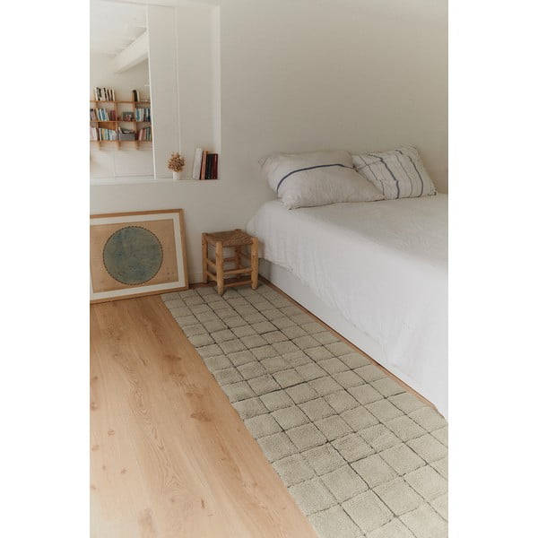 Bež ručno rađena vunena staza 80x230 cm Mosaic Sandstone – Lorena Canals-image-1