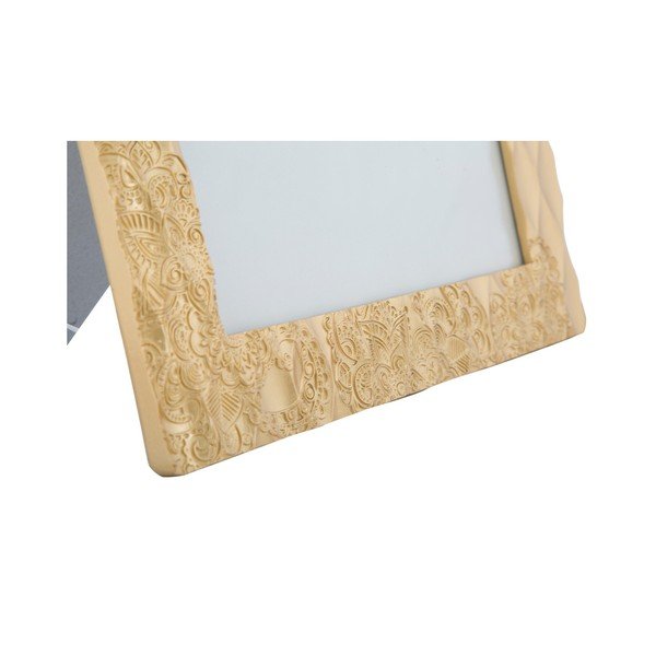 Žuti okvir za fotografije u okviru od smole Mauro Ferretti Glam Carving, 20 x 25 cm-image-1