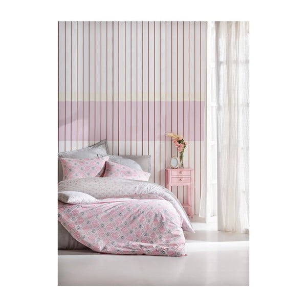 Pamučna posteljina za krevet za jednu osobu Fine, 160 x 220 cm