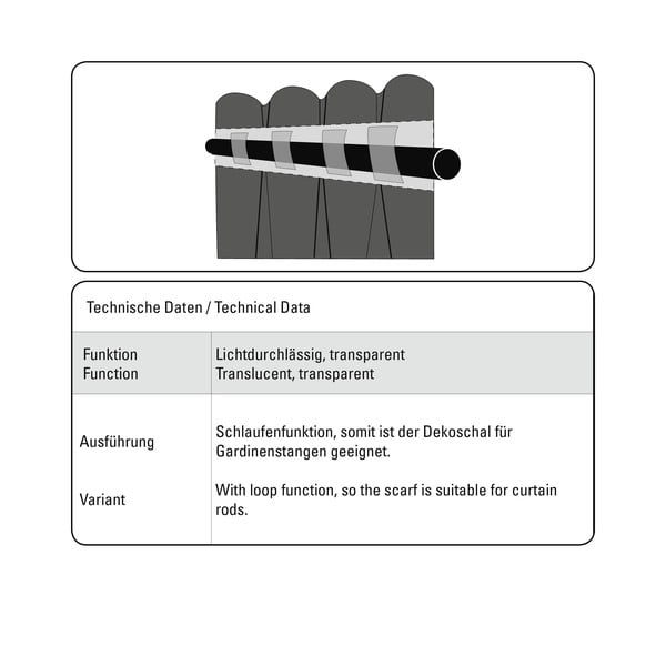 Zelena prozirna zavjesa 135x245 cm Zen Silence – Gardinia-image-2