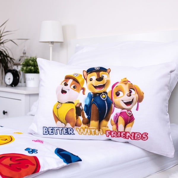 Pamučna dječja posteljina za dječji krevetić 100x135 cm Paw Patrol – Jerry Fabrics-image-3