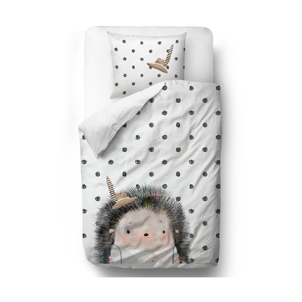 Dječja pamučna posteljina Butter Kings Hedgehog Boy, 100 x 130 cm