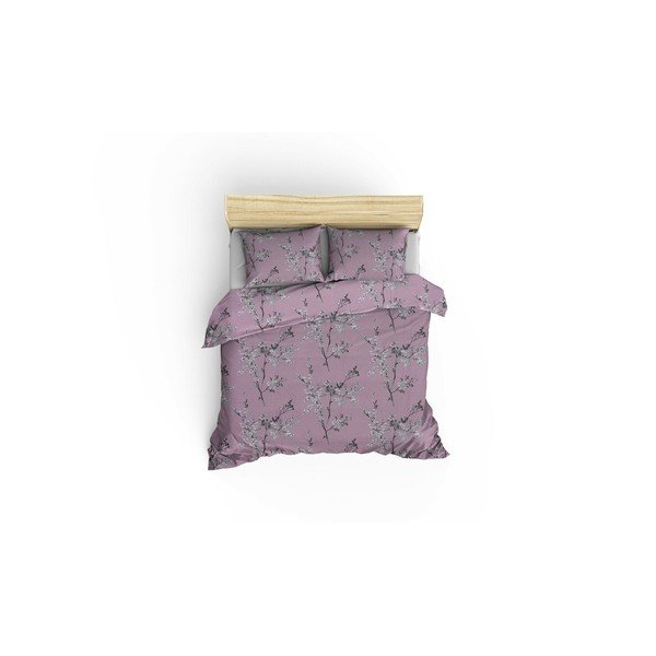 Ružičasta posteljina za bračni krevet/za produženi krevet od renforce pamuka 240x220 cm Chicory – Mijolnir-image-2